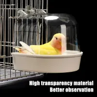Clear Hanging Bird Bath for Cage thumbnail 6