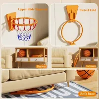 Kids Indoor Wall-Mounted Basketball Hoop thumbnail 5