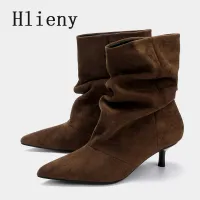 Brown Retro Ankle Boots for Women thumbnail 2