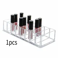 Clear Acrylic 8-Compartment Vanity Organizer thumbnail 2
