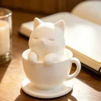 Cute Cat Cup Mini Succulent Planter thumbnail 2