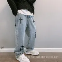 Wide Leg Cargo Jeans for Men thumbnail 2