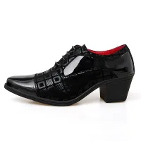 Luxury Men's High Heel Oxford Shoes thumbnail 3
