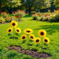 Solar Sunflower Stake Lights thumbnail 6
