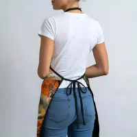 Squirrel Orange Umbrella Cooking Apron thumbnail 4
