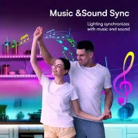 RGB LED Strip Lights with APP & Music Sync thumbnail 6