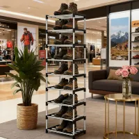 Stackable Narrow Shoe Rack Organizer thumbnail 6
