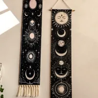 Boho Moon Phase Wall Hanging Tapestry thumbnail 6