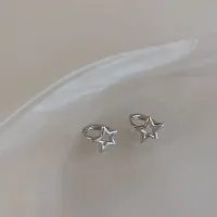 Hollow Pentagram Stud Earrings thumbnail 3