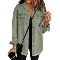 Women's Tassel Denim Jacket thumbnail 4