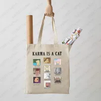 Karma Is A Cat Tote Bag thumbnail 3