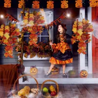 Artificial Maple Leaf Garland thumbnail 2