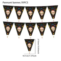 Vintage Skull Halloween Banner thumbnail 4
