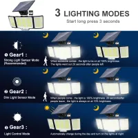 Solar Motion Sensor Flood Lights thumbnail 3