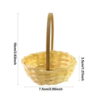 Mini Woven Flower Basket Decor thumbnail 6