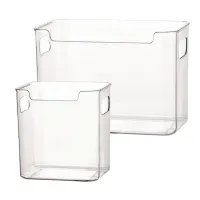 Clear Stackable Freezer Organizer Bins thumbnail 1
