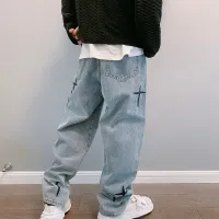 Wide Leg Cargo Jeans for Men thumbnail 3