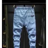 Luxury Men's Drawstring Work Jeans thumbnail 6