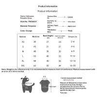 Halloween Pumpkin Pet Costume Overall thumbnail 2