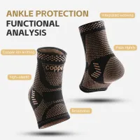 Copper Infused Ankle Compression Sleeve thumbnail 2