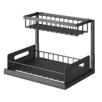 2-Tier Sliding Under Sink Organizer thumbnail 6