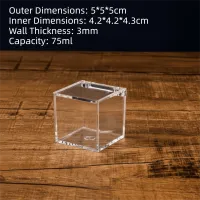 Clear Acrylic Cube Box with Lid thumbnail 6