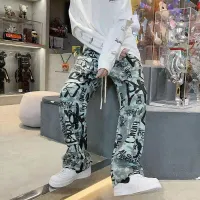 Y2K Graffiti Cargo Pants for Men thumbnail 1