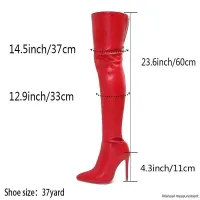 Big Size Over Knee High Heel Boots thumbnail 6