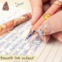 Capybara Gel Pen Set - 6Pcs Kawaii thumbnail 3