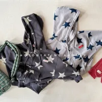 Kids Stars Hooded Zipper Coat thumbnail 1