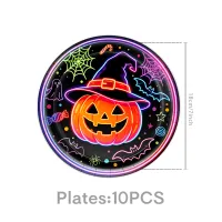 Neon Halloween Disposable Tableware Set thumbnail 2