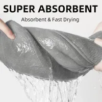 Ultra Soft Non-Slip Bath Rug Dark Gray thumbnail 3