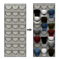 24 Grid Hanging Shoe Organizer thumbnail 4