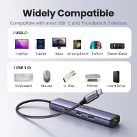 UGREEN USB C Hub Ethernet Adapter thumbnail 4