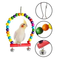 7PCS Parrot Toy Bird Cage Set thumbnail 2