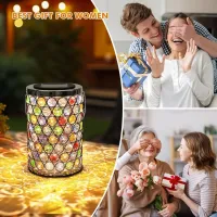 Mosaic Crystal Solar Lanterns thumbnail 6
