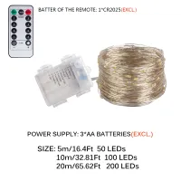 LED Fairy String Lights USB Remote thumbnail 4