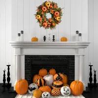 Fall Maple Pumpkin Wreath 45cm thumbnail 3