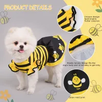 Cute Bee Dog Costume Outfit thumbnail 3