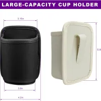 PU Leather Car Door Cup Holder Organizer thumbnail 6