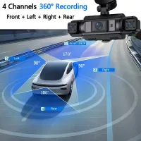 4 Channel WiFi Dash Cam with Night Vision thumbnail 2
