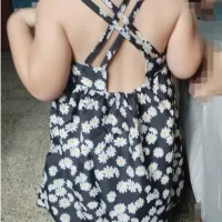 Girls Daisy Print Sleeveless Slip Dress thumbnail 5