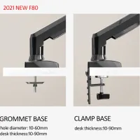 NB F80 Dual Monitor Arm 17-30" Gas Spring thumbnail 4
