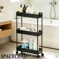 SPACELEAD Slim 3-Tier Rolling Cart thumbnail 2