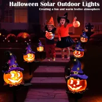 Solar Pumpkin Pathway Lights thumbnail 6