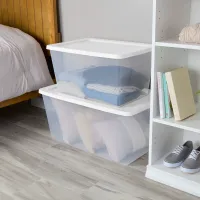 90 Quart Clear Storage Bin with Lid thumbnail 5