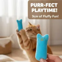 Teeth Grinding Catnip Plush Cat Toy thumbnail 2