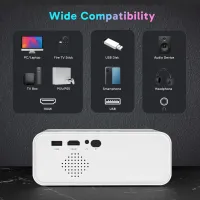 Mini Portable WIFI Bluetooth Projector thumbnail 2