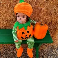 Kids Halloween Pumpkin Costume thumbnail 3