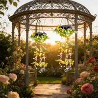 Solar Butterfly Vine LED Lights thumbnail 1